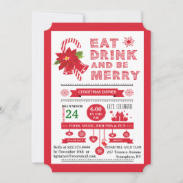 Jultypografi - inbjudan till fester