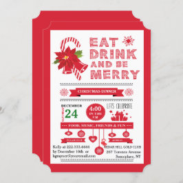 Jultypografi - inbjudan till fester