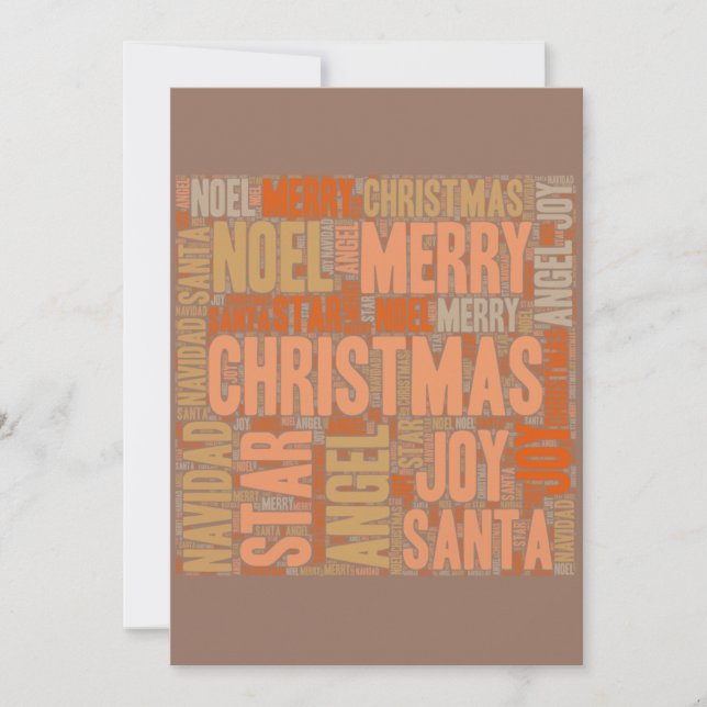 Jultypografi Inbjudningar (Framsida)