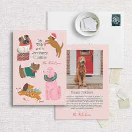 Julunik Hund för hårig - illustration Julkort