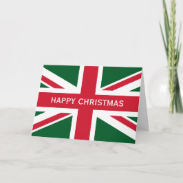Julunionen Jack ~ Red, Grönt and White Helgkort