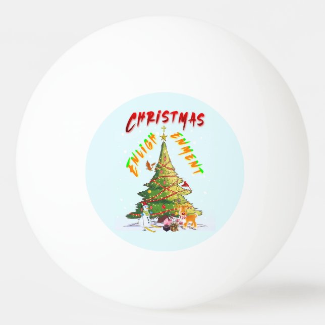 Julupplysning Pingisboll (Framsidan)