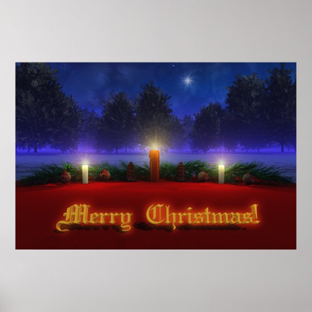 Julutskrift för ljusare visioner poster (Framsidan)
