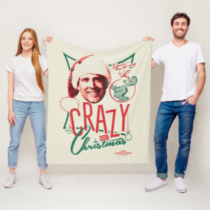 Julvacering Crazy om jul Fleecefilt