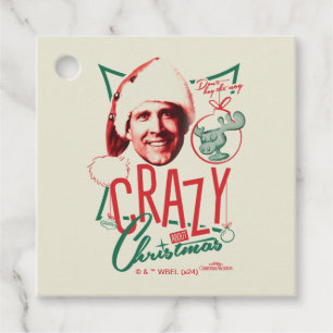 Julvacering Crazy om jul Gåvor Etiketter