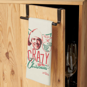 Julvacering Crazy om jul Kökshandduk