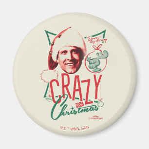 Julvacering Crazy om jul Magnet
