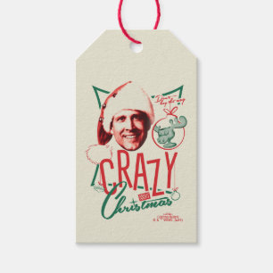 Julvacering Crazy om jul Presentetikett