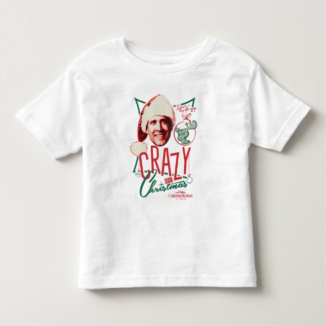 Julvacering Crazy om jul T Shirt (Framsida)
