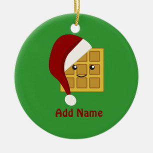 Julvåffle Julgransprydnad Keramik