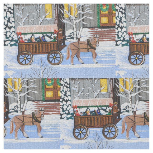 Julvagnsritt Tyg (Närbild)
