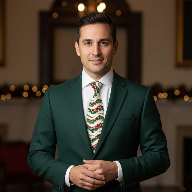 Julvågor och snöflingor  slips (Skapare uppladdad)