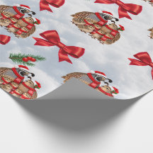 Julvaktelfamilj Presentpapper