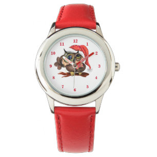 Julvakter Baby Uggla med Gift Armbandsur