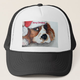 Julvalp, hund truckerkeps