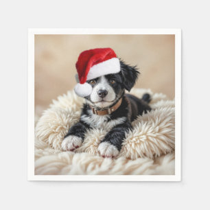 Julvalp på en Päls-påk Pappersservett