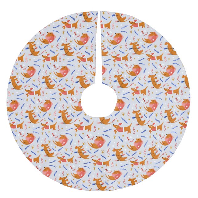 JulValper Julgransmatta Borstad Polyester (Framsidan)