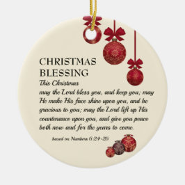 Julvälsignelse | LORS BLESS DIG | Framtida Julgransprydnad Keramik
