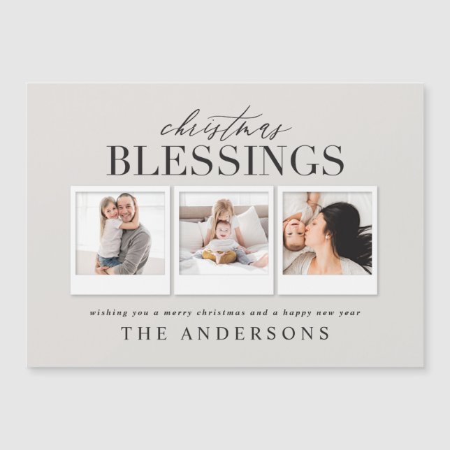 Julvälsignelse med multifoto-helgdag (Framsida)