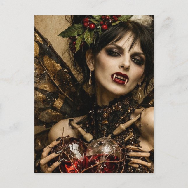 Julvampyr Vykort (Framsida)