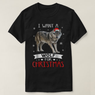 Julvarg Söt Högtidsdesign T Shirt