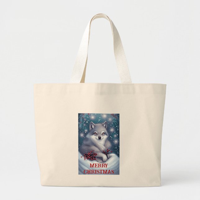Julvarg - Toteväska Jumbo Tygkasse (Framsidan)
