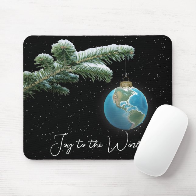 Julvärldsglob Ornament Musmatta (Med mus)