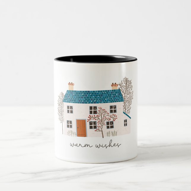 Julvarmet önskemål Två-Tonad mugg (Center)