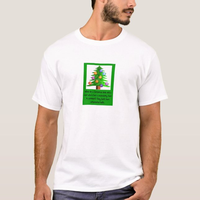 Julvasektomibollar Tee Shirt (Framsida)