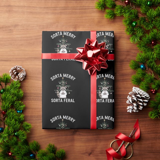 Julvaskbjörn rätt så glad rätt så vild jul presentpapper (Julgåva)