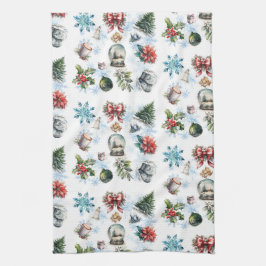 Julvattenfärg Kökshandduk