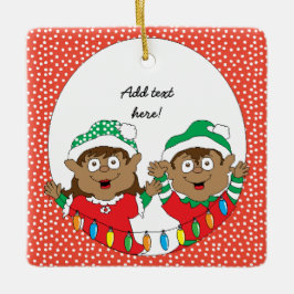 Julvenemanget i Färg Julgransprydnad Keramik