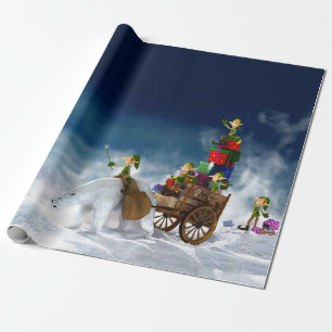 Julventiler med Polar Bear Presentpapper