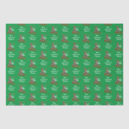 Julvibes Endast Abstrakt Röda Grönten Träd