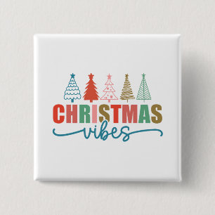 Julvibes - Färgfull Helgdag Design Knapp