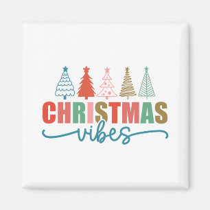 Julvibes - Färgfull Helgdag Design Magnet