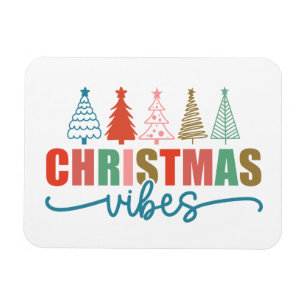 Julvibes - Färgfull Helgdag Design Magnet