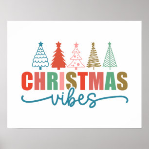 Julvibes - Färgfull Helgdag Design Poster