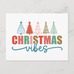 Julvibes - Färgfull Helgdag Design Vykort