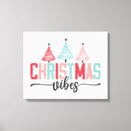 Julvibes - Festive Träd Design Canvastryck