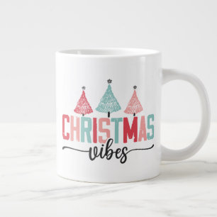 Julvibes - Festive Träd Design Jumbo Mugg