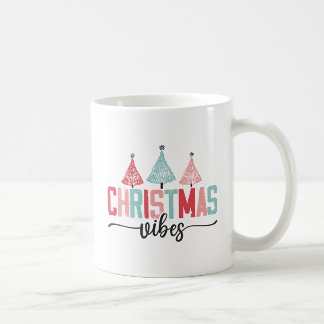 Julvibes - Festive Träd Design Kaffemugg (Höger)