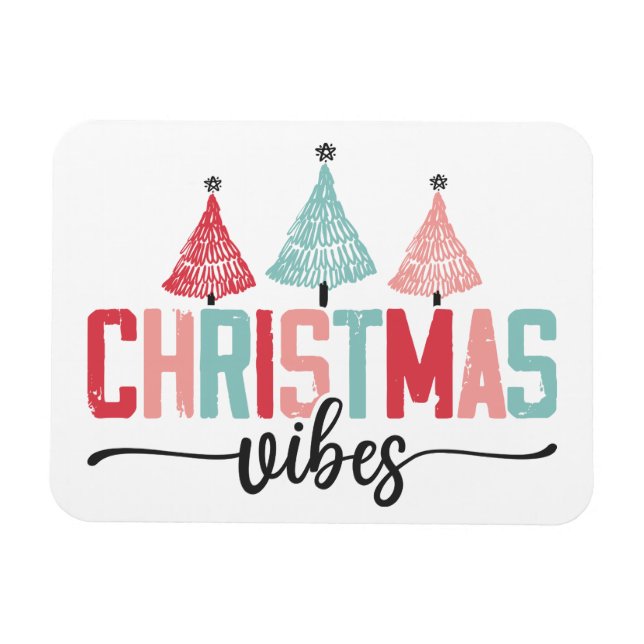 Julvibes - Festive Träd Design Magnet (Horisontell)