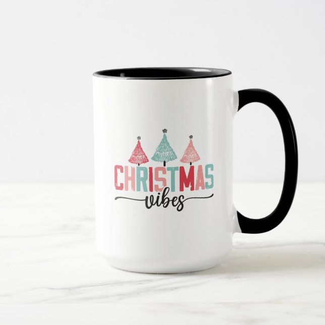 Julvibes - Festive Träd Design Mugg (Höger)