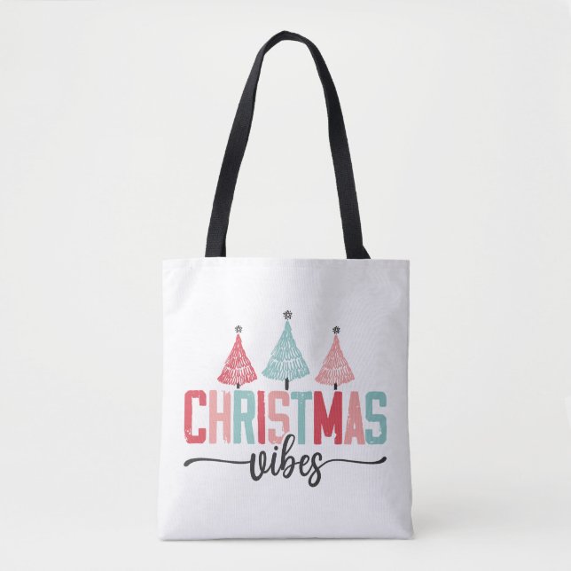 Julvibes - Festive Träd Design Tygkasse (Framsida)