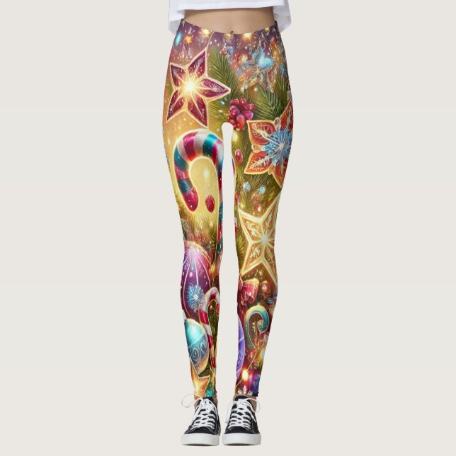 julvibes leggings (Framsida)