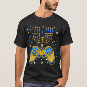 Julvideospelskontroll Hanukkah Jewish G T Shirt