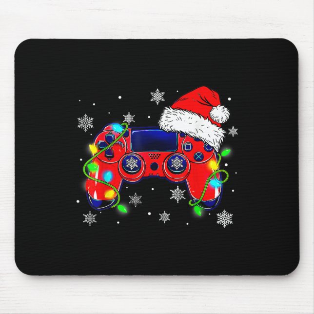 Julvideospelsstyrenhet Santa Hat Gamer Bo Musmatta (Framsidan)