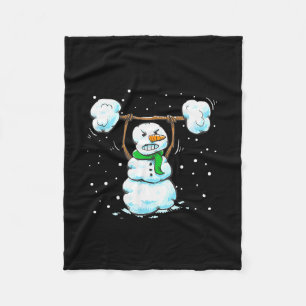 Julviktnings Snömannen Tröja Rolig Snöman Fleecefilt