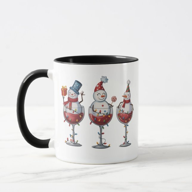 Julvin Snömannen Högtidsstämning Xmas Mugg (Vänster)